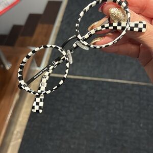 Checkered Black and White Women's Glasses